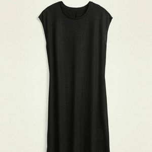 Old Navy Linen Blend Jersey Midi T-Shirt Dress